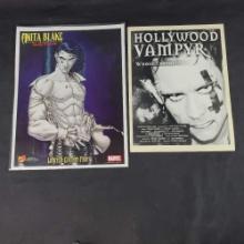 Anita Blake LE poster/print Hollywood Vampyr black and white poster