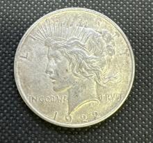 1922-D Silver Peace Dollar 90% Silver Coin 0.94 Oz