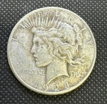 1923-S Silver Peace Dollar 90% Silver Coin 0.94 Oz