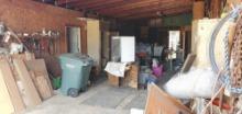 Left side Barn contents building supplies tools hardware landscaping tools more