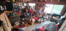 Tack room contents Equiene tack gear power tools handtools electric Pupms lots more