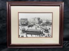 Framed Art Photography Cable Car Turnaround San Francisco 1910 19x22