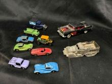 Large Lot Vintage of Toy Cars, Tin, Hotwheels rice crispies more