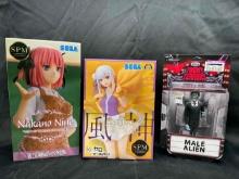 Sega Super Premium Anime Girl Figures. Toony Terrors They Live Neca