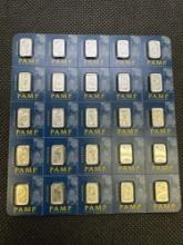 PAMP Suisse 25 Grams 999.5 Platinum Bullion Bars