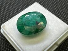 Oval Cut Green Emerald Gemstone 10.35ct