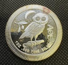 2018 Niue 1Troy Oz 999 Fine Silver Owl Bullion Coin