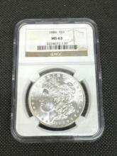 NGC MS63 1886 Morgan Silver Dollar