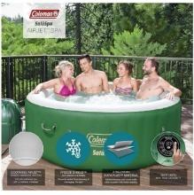 Coleman SaluSpa Inflatable Hot Tub Spa Portable Heated 140 Bubble Jets 4 People #90363E