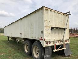 1982 Hawk Hopper Bottom Grain Trailer