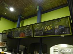 EATS Neon Sign & Menu Board