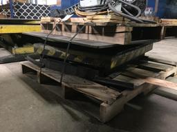 Pallet Wrapping Turntable w/ Hydraulic Lift