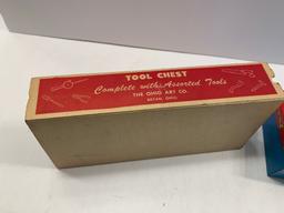 Metal Busy Boy Tool Chest w/tools & box, No. 120