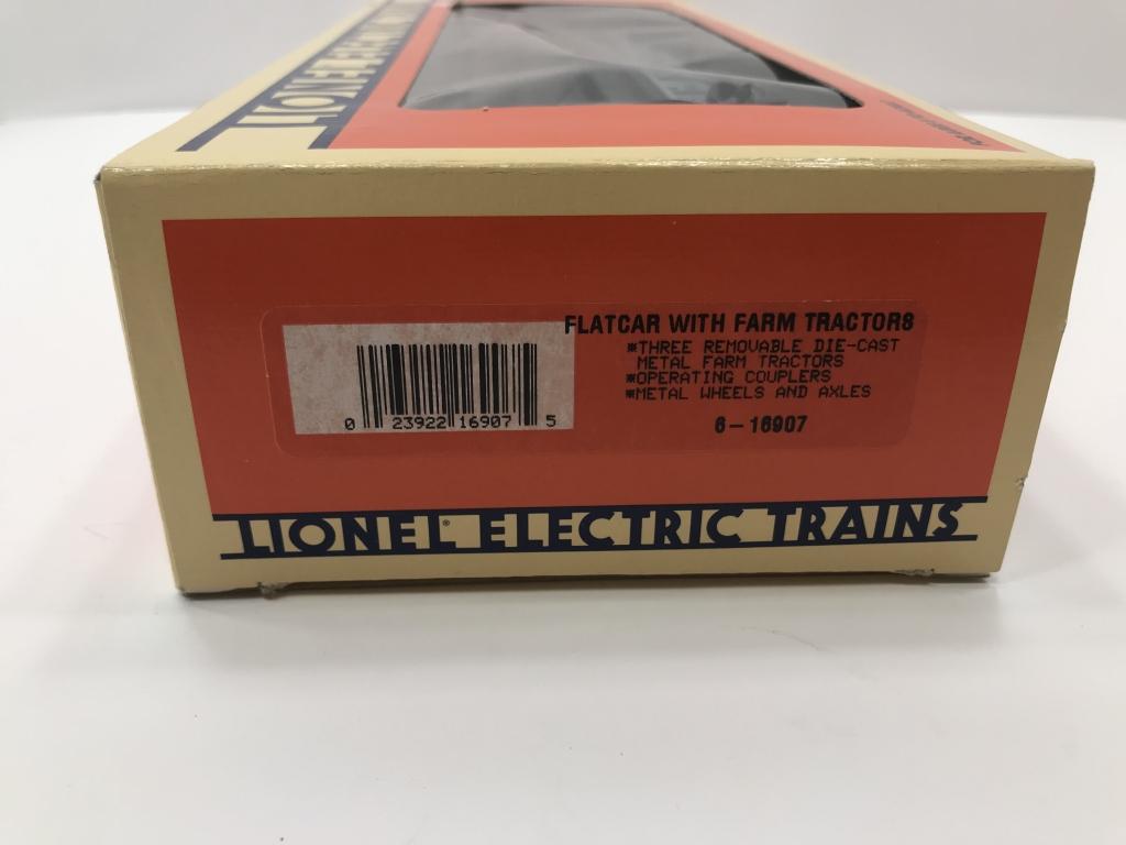 Lionel Flatcar with Farm Tractors 6-16907