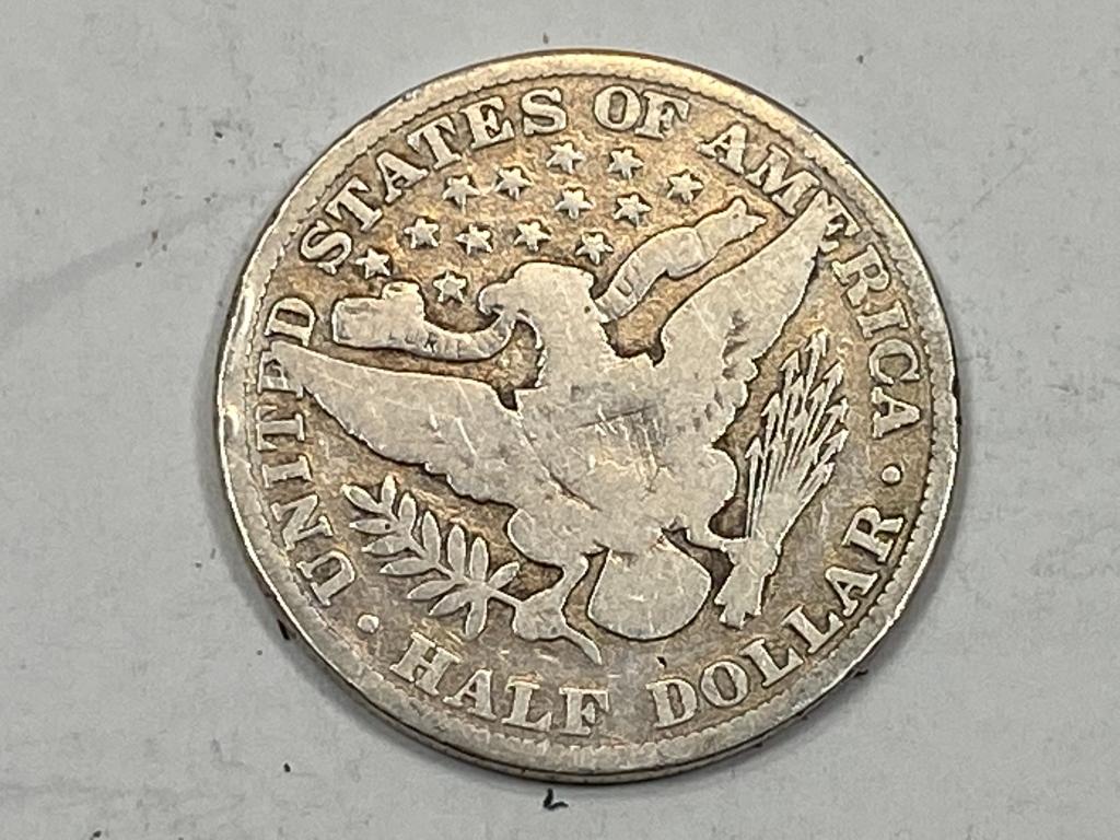 4 Barber Half Dollars, 1900-1909