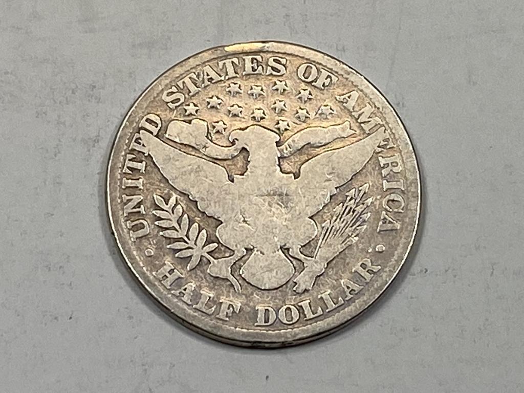 4 Barber Half Dollars, 1900-1909