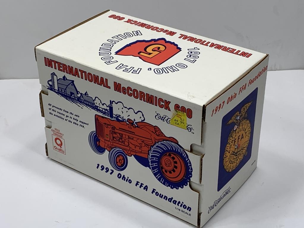 International McCormick 600 Ertl Collectibles 1997 Ohio FFA Foundation, 1/16th Scale, NIB