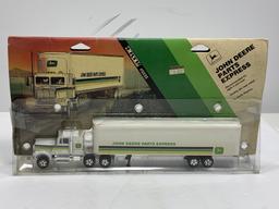 John Deere Parts Express Semi Tractor and Trailer, 1/64 scale 