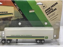 John Deere Parts Express Semi Tractor and Trailer, 1/64 scale 