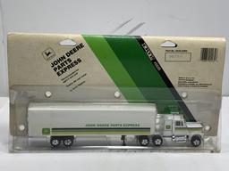 John Deere Parts Express Semi Tractor and Trailer, 1/64 scale 