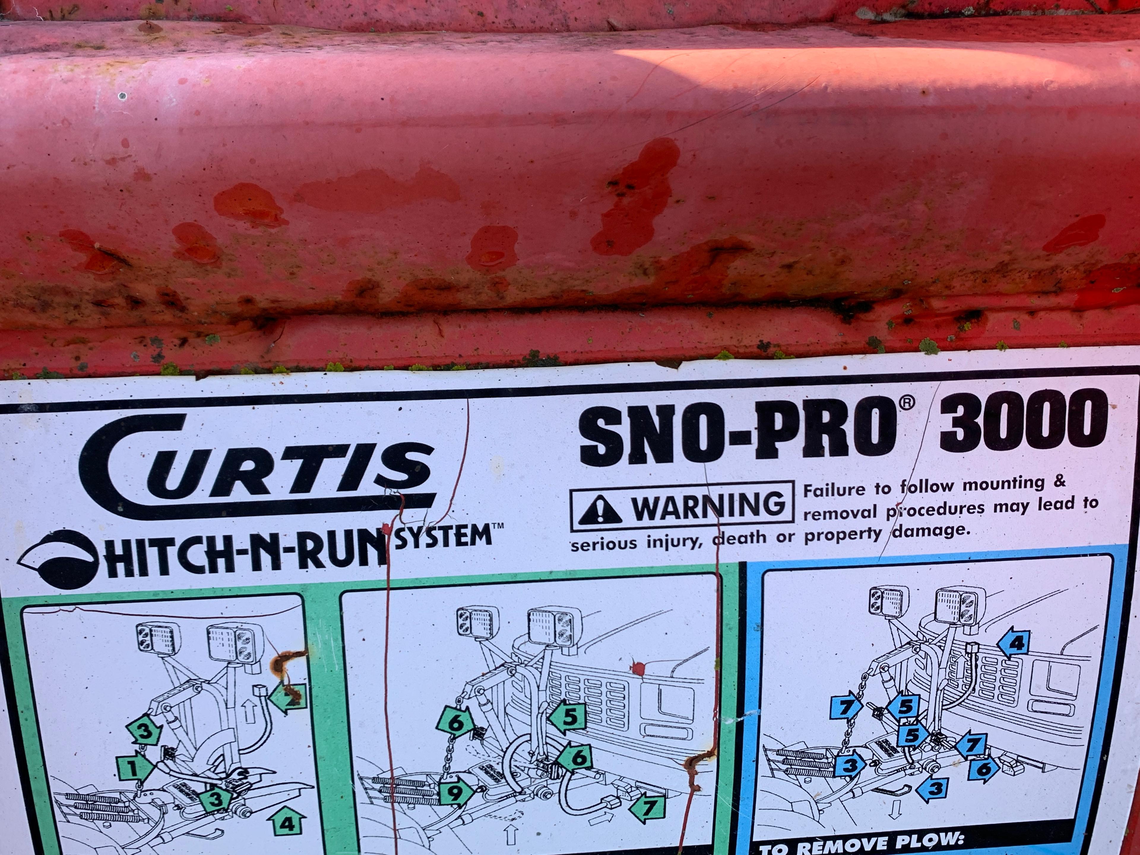 Curtis Sno-pro 3000 Snow Plow