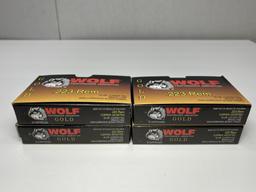 Wolf Performance Ammo Gold .223 Rem 55 GR. Copper FMJ