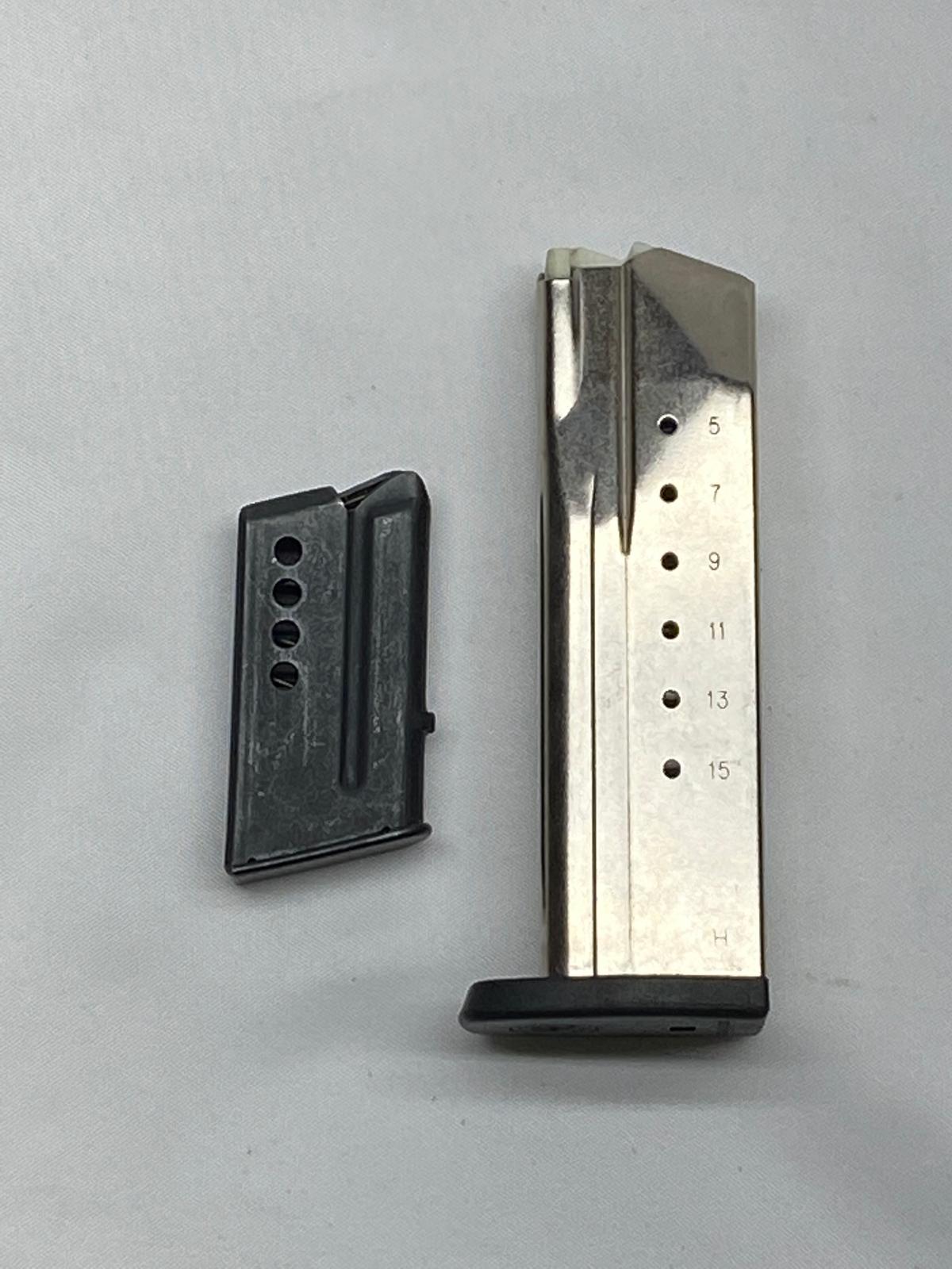 Smith & Wesson 9mm & Unmarked 22 Magazine