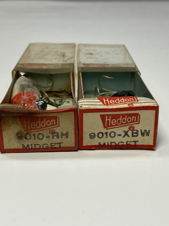 (2) Heddon 9010-RH/XBW Midget Lures