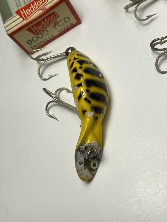 (2) Heddon 9000-RH/YCD Tadpolly Spook