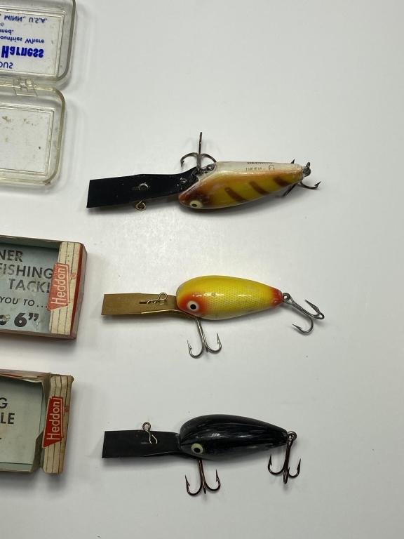 (3) Heddon 345 B/Y Deep 6 Lures