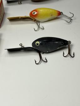 (3) Heddon 345 B/Y Deep 6 Lures