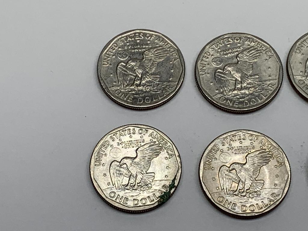 (12) 1979 P Susan B Anthony Dollar Coins