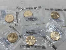 (6) Sacagawea Dollar Coins