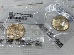 (6) Sacagawea Dollar Coins