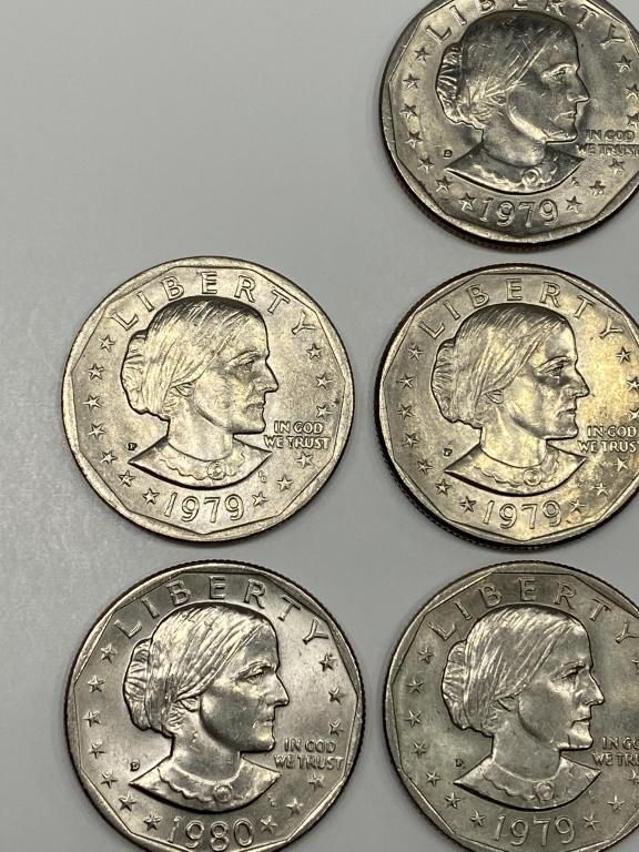 (10) Susan B Anthony Dollars