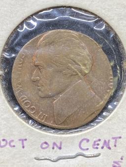 1980 P Struct on Cent Planchet