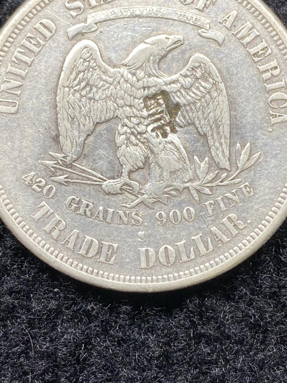 1874 S Trade Dollar