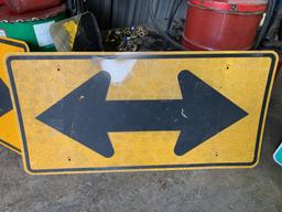 3-t Road Arrow Signs 24"x48"