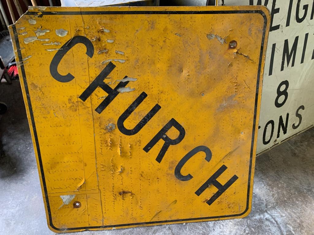 8-road Signs , Bridge, Church, No Trucks