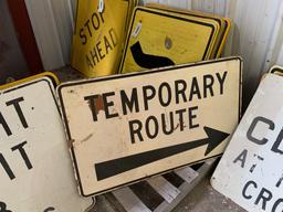 8-road Signs , Bridge, Church, No Trucks