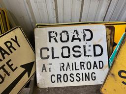 8-road Signs , Bridge, Church, No Trucks