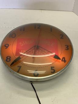 Strup-wehrle Insurance Lighted Clock