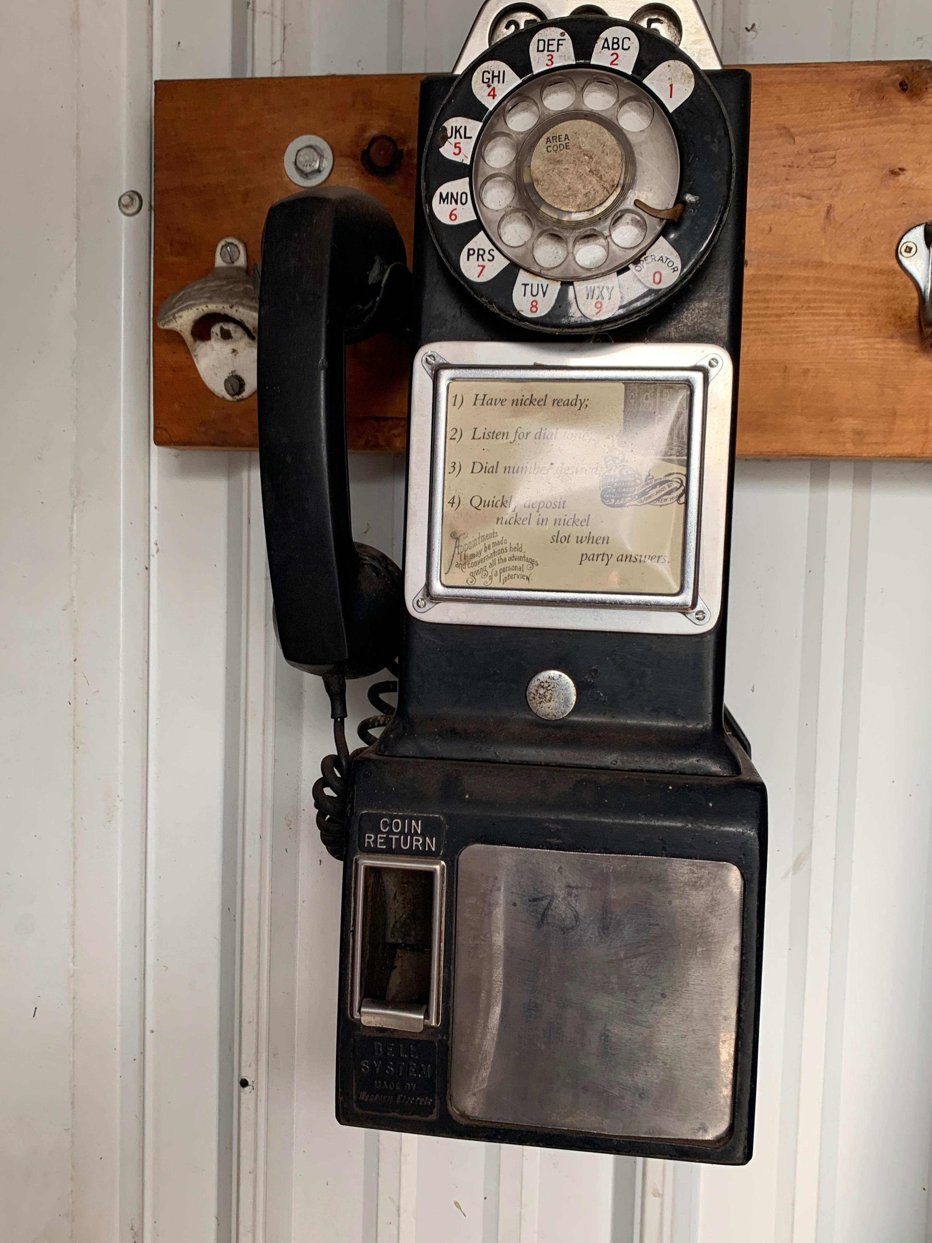 Vintage Western Electric Bell System Pay Phone