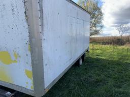 Cargo Box on Single Axle Frame 8' x 8' x 20'