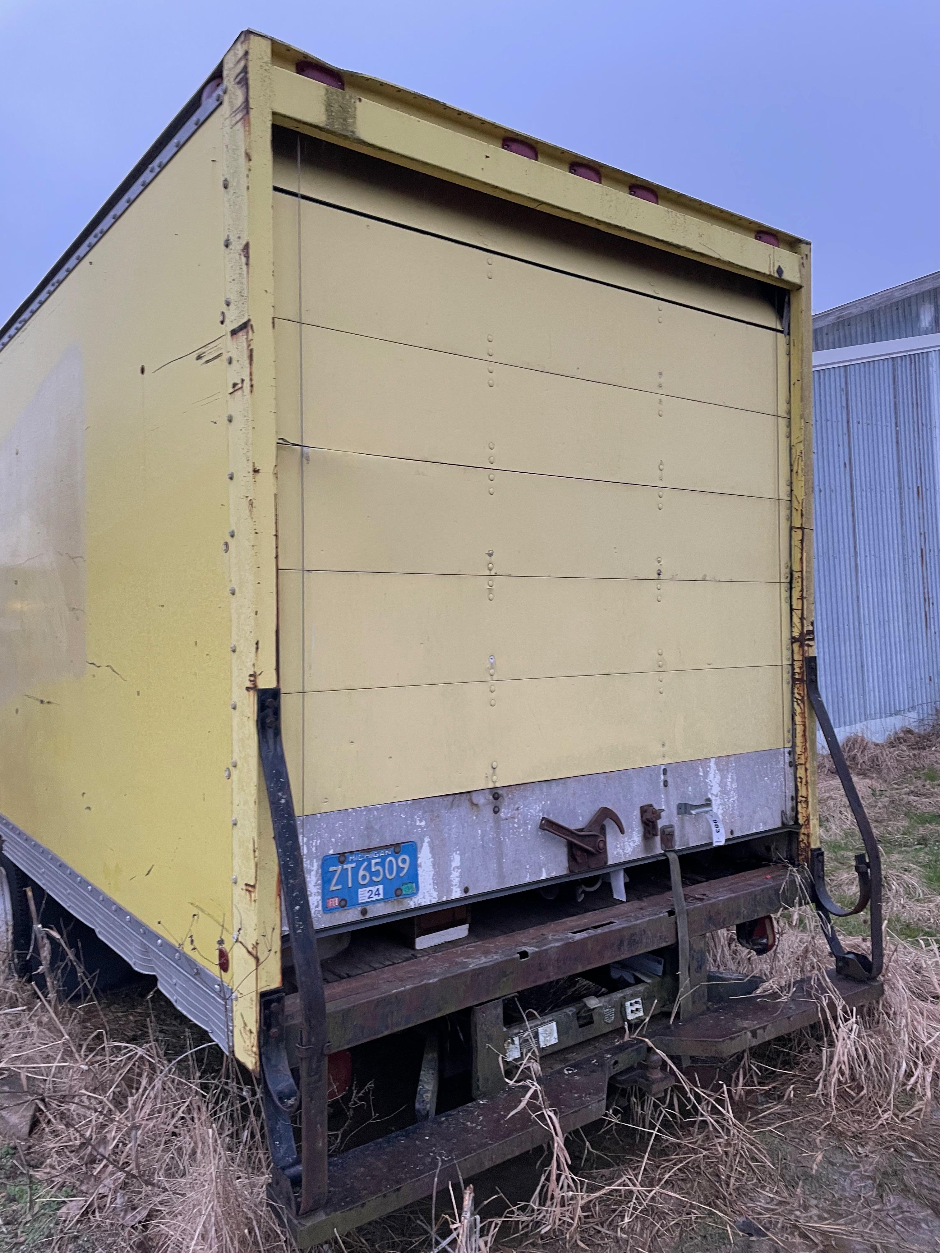 Cargo Box on Single Axle Frame 8' x 8' x 24'