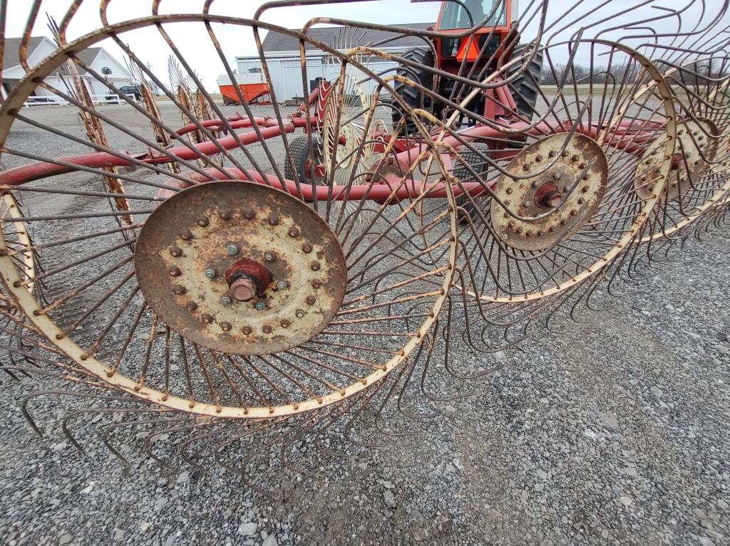 Sitrex 10-wheel Hay Rake W/ Kicker Wheel