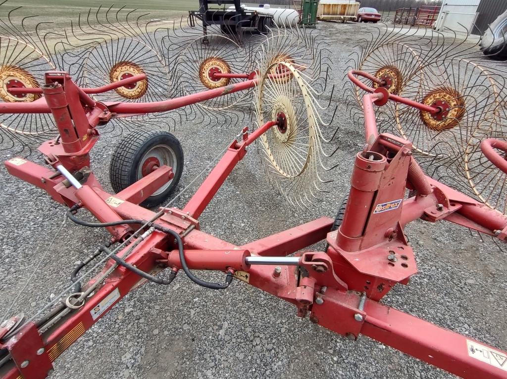 Sitrex 10-wheel Hay Rake W/ Kicker Wheel