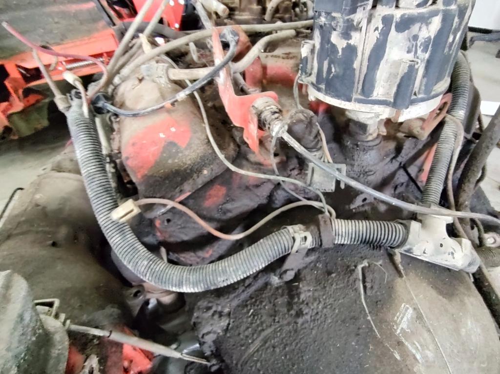 Early 70s 350 Chevy Engine with Transmission