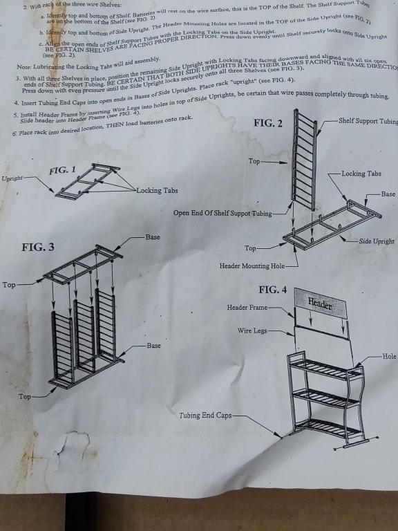 Battery Display Rack, brand new in the box