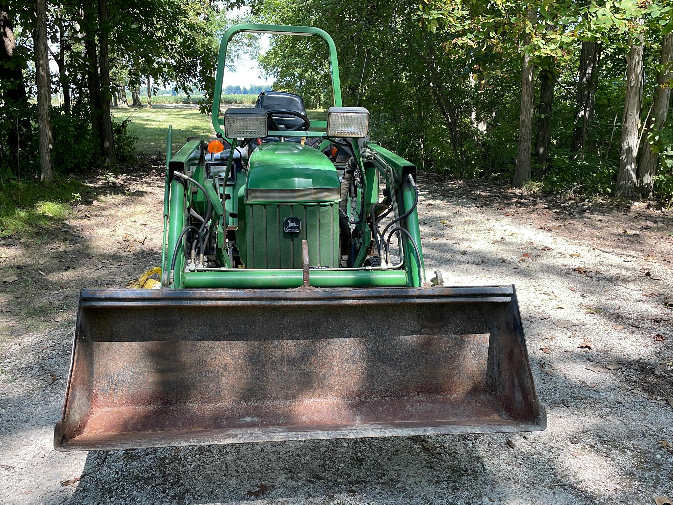 1991 John Deere 855 MFWD w/ JD 70A Loader